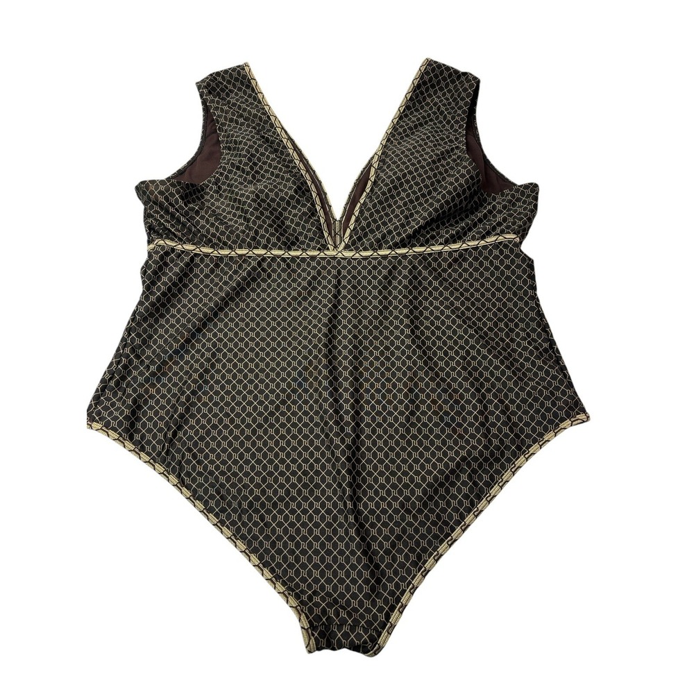 River Island Resort Women's Plus‎ Size 22 Geometric Print One-Piece Swimsuit - Picture 4 of 16